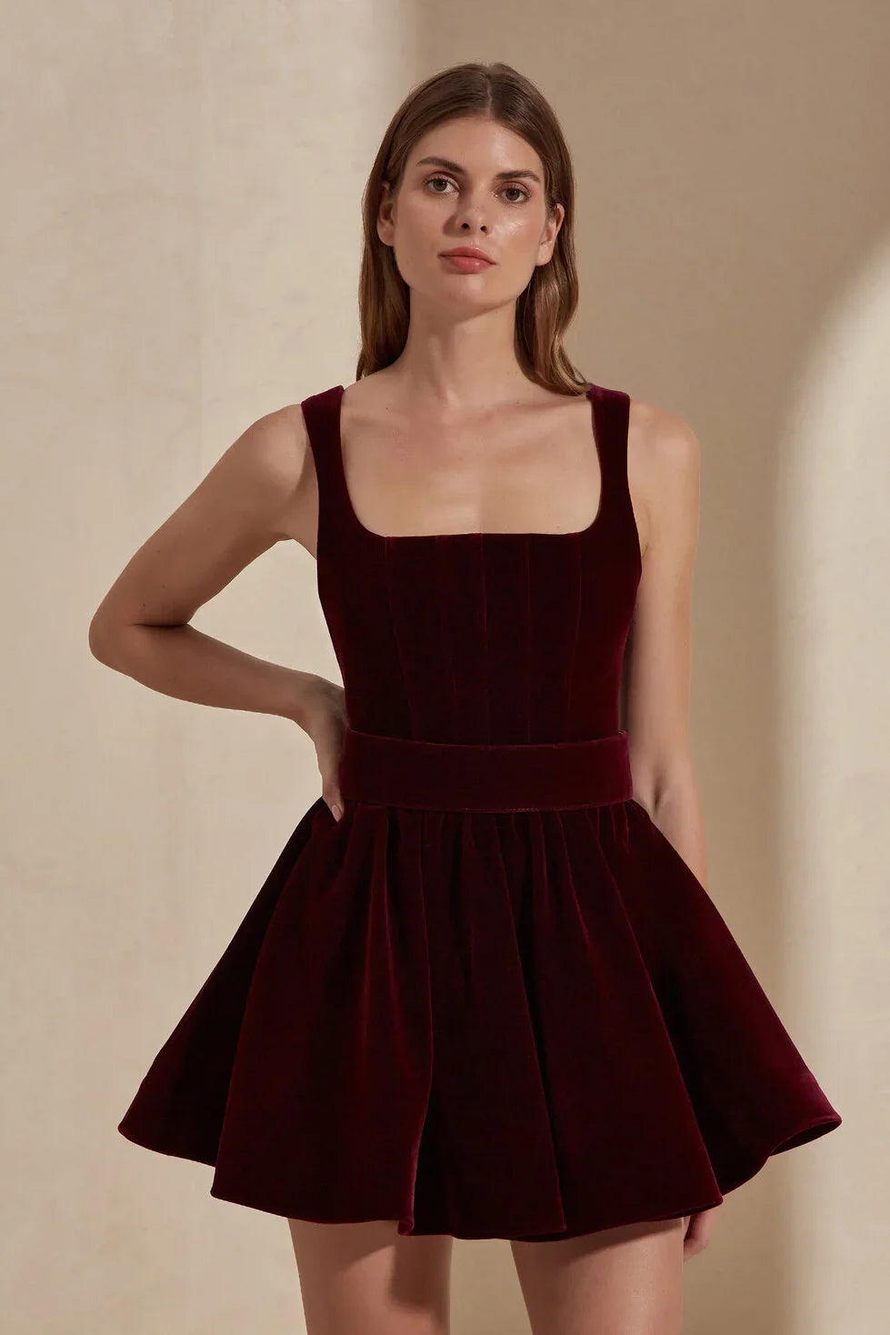 Velvet Vamp Mini Dress