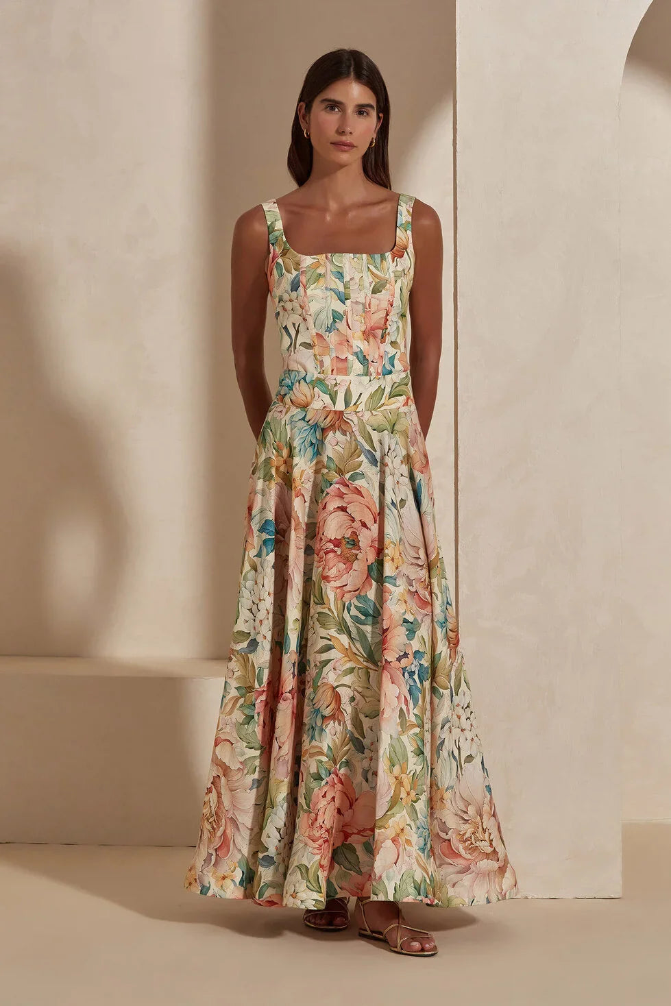 Fleur Lyra Midi Dress