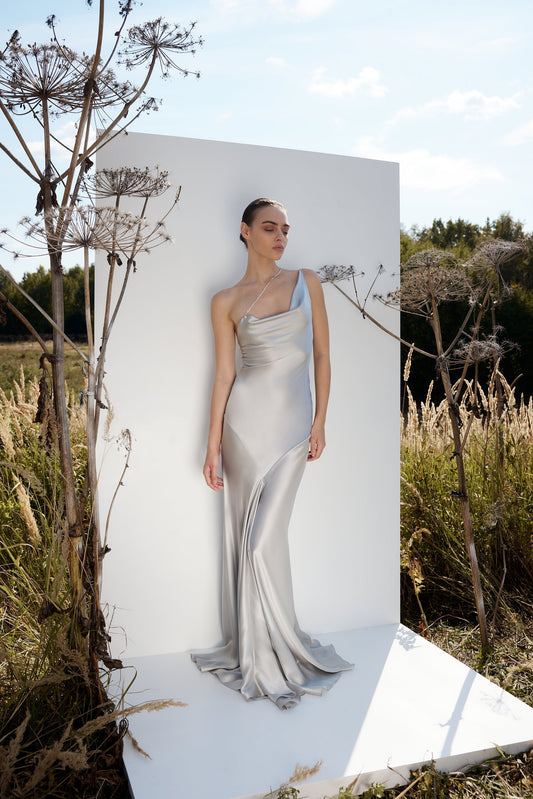 Silver Iris Dress