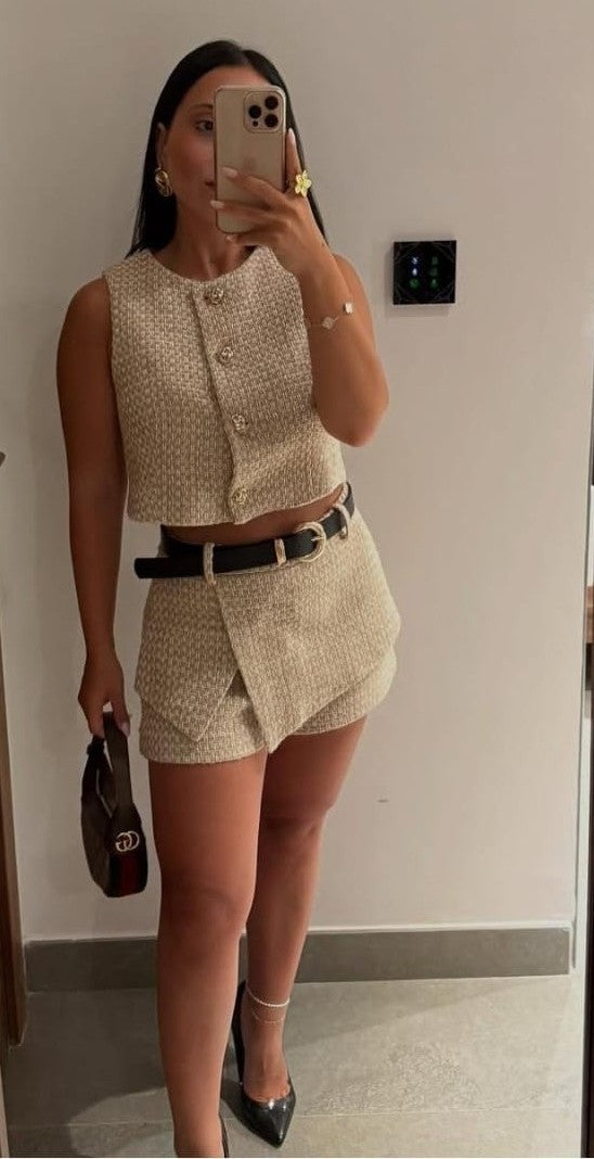 Edge Vest Skort Set