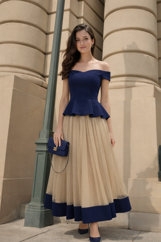 Noir Belle Peplum
