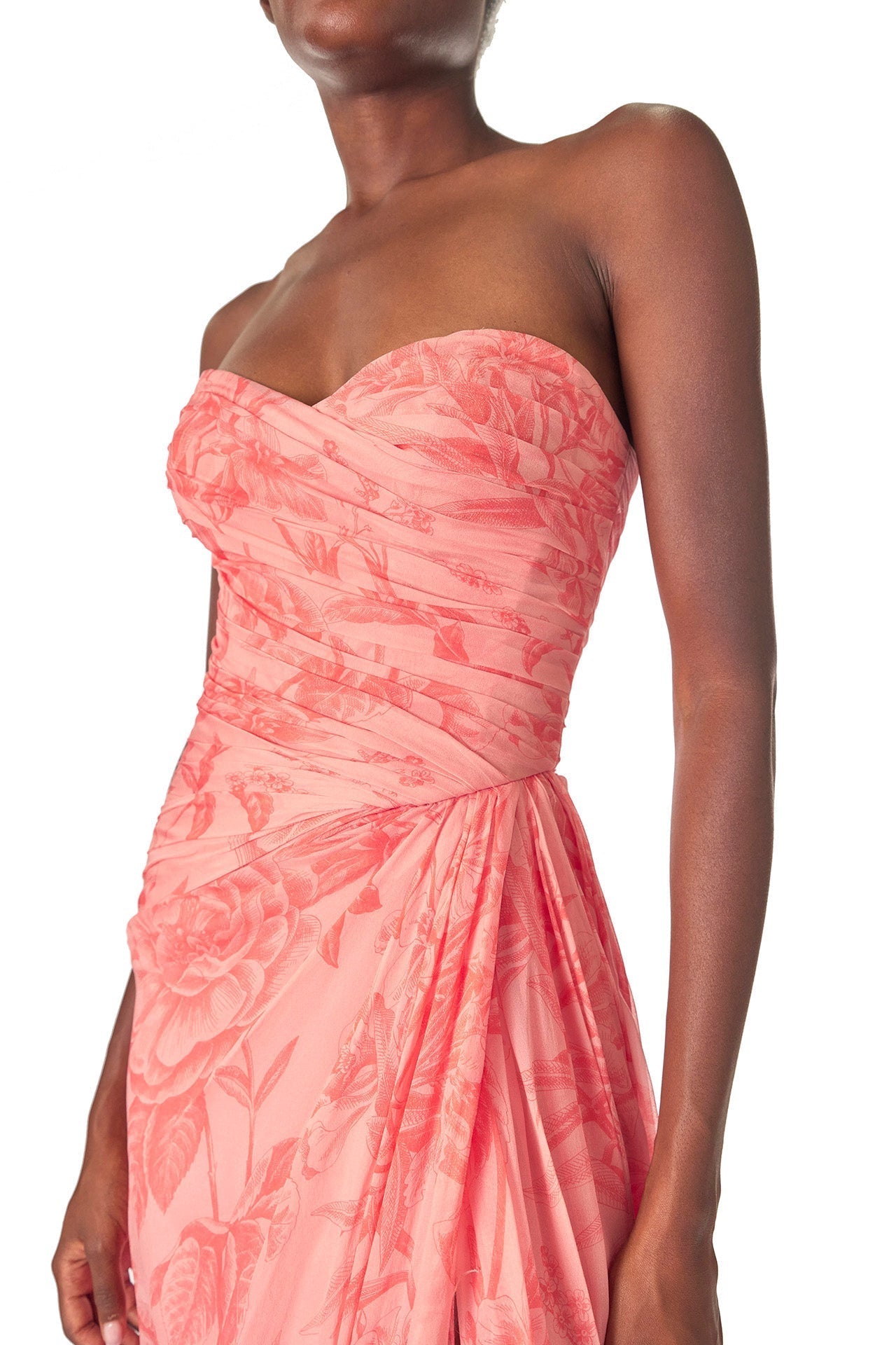 Tropical Rose Scarf Dress