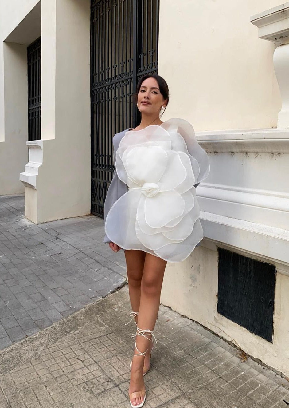Eden 3D Appliqué Dress