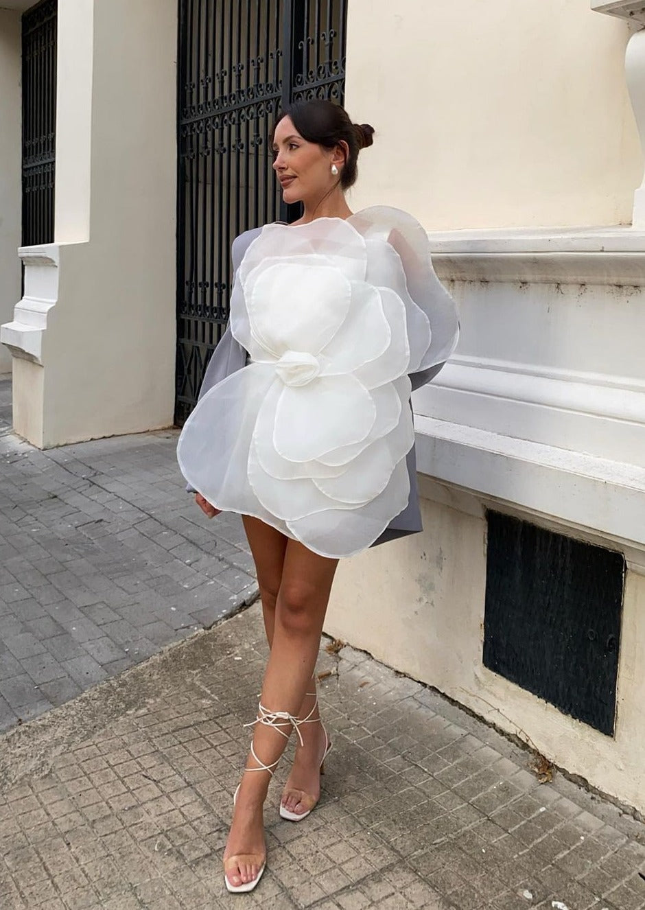 Eden 3D Appliqué Dress