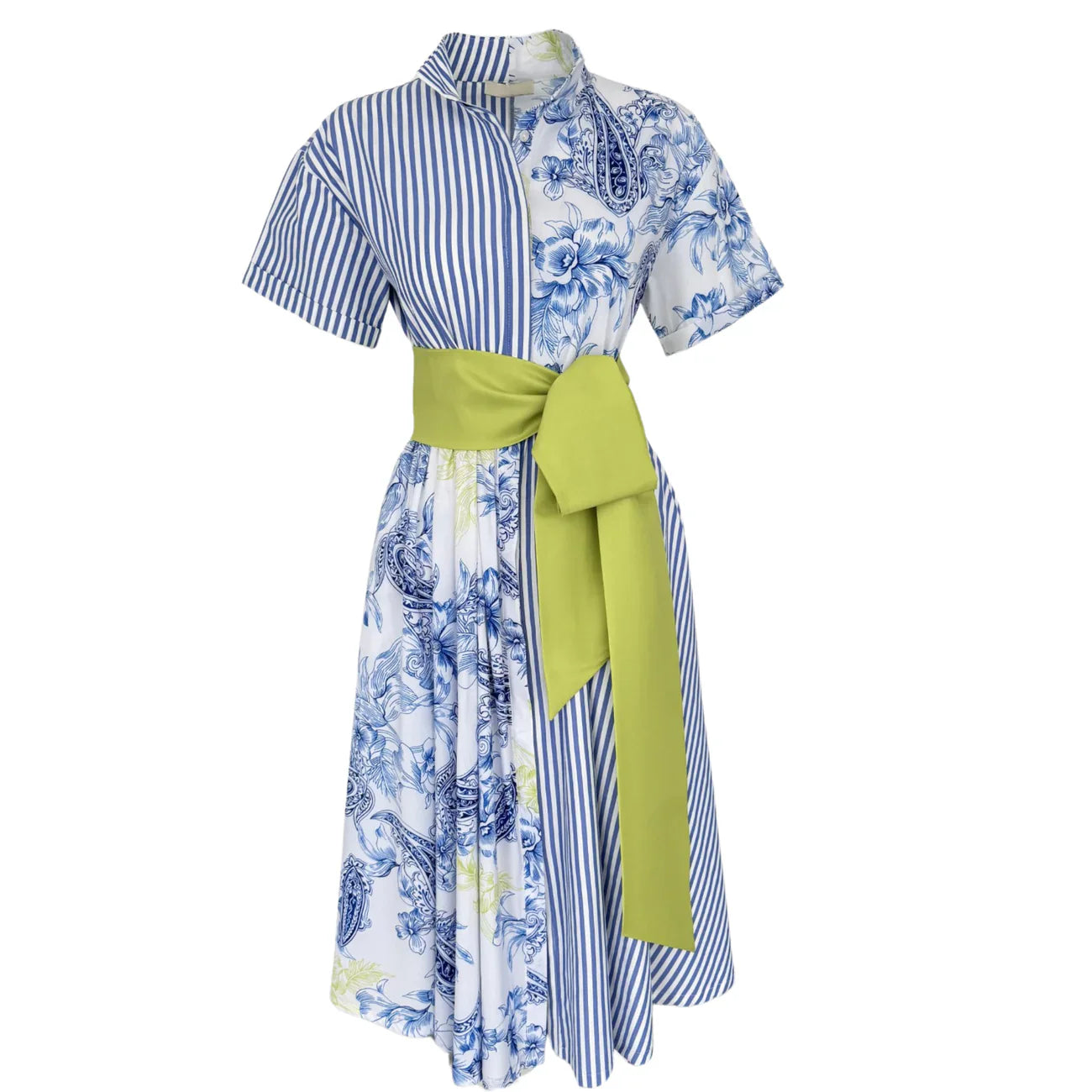 Floral Tapestry Shirt Dress