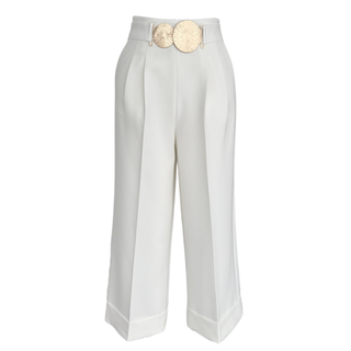 Crisp Crease Wide Leg Trouser