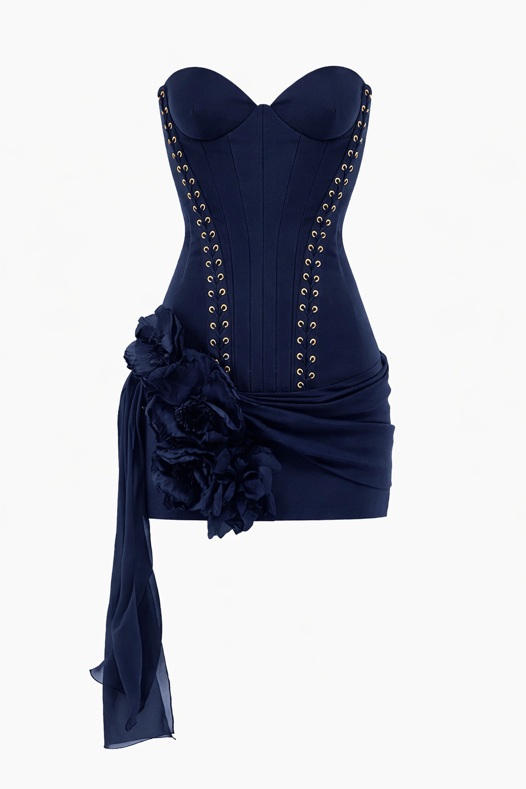 Midnight Corset Bloom Dress