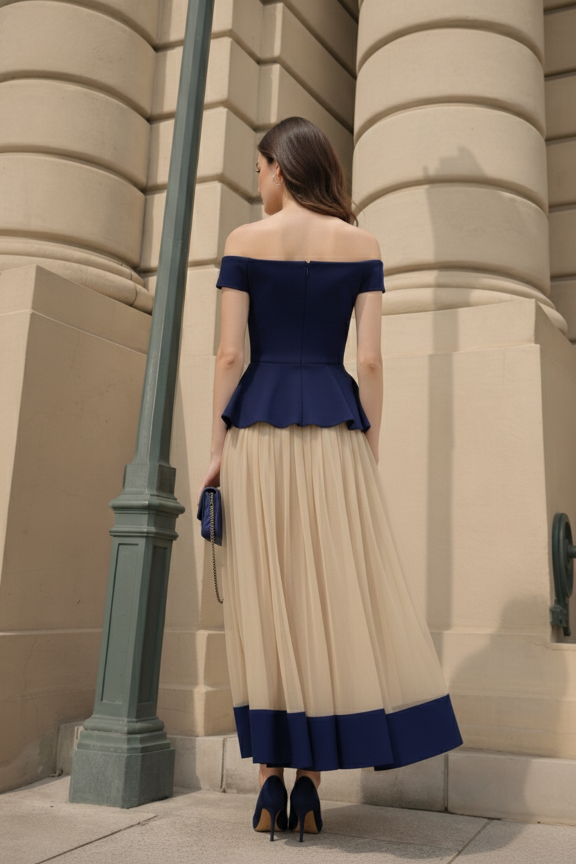 Noir Belle Peplum