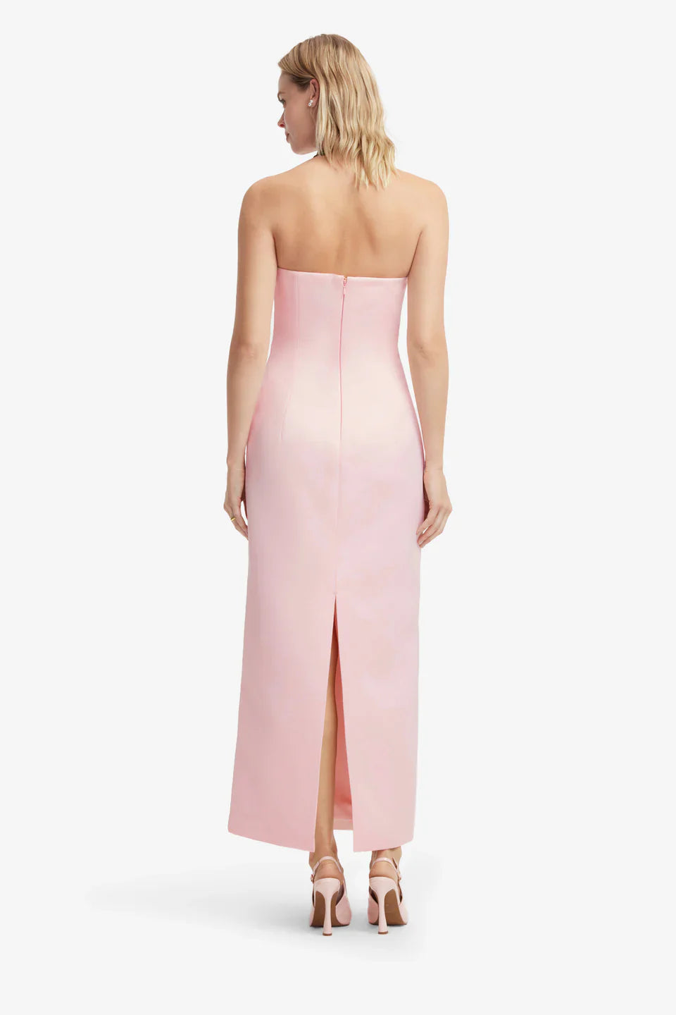 Applique Floral Bustier Maxi Dress