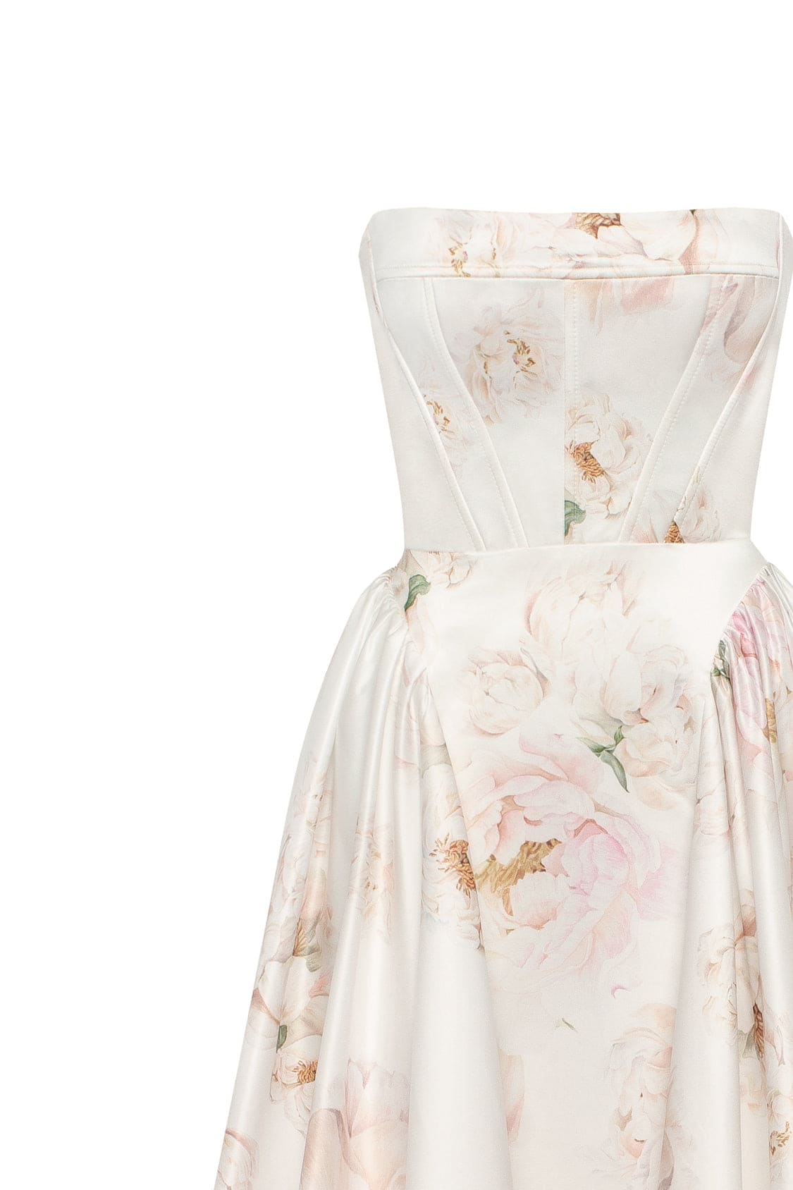 Peony Strapless Maxi Dress