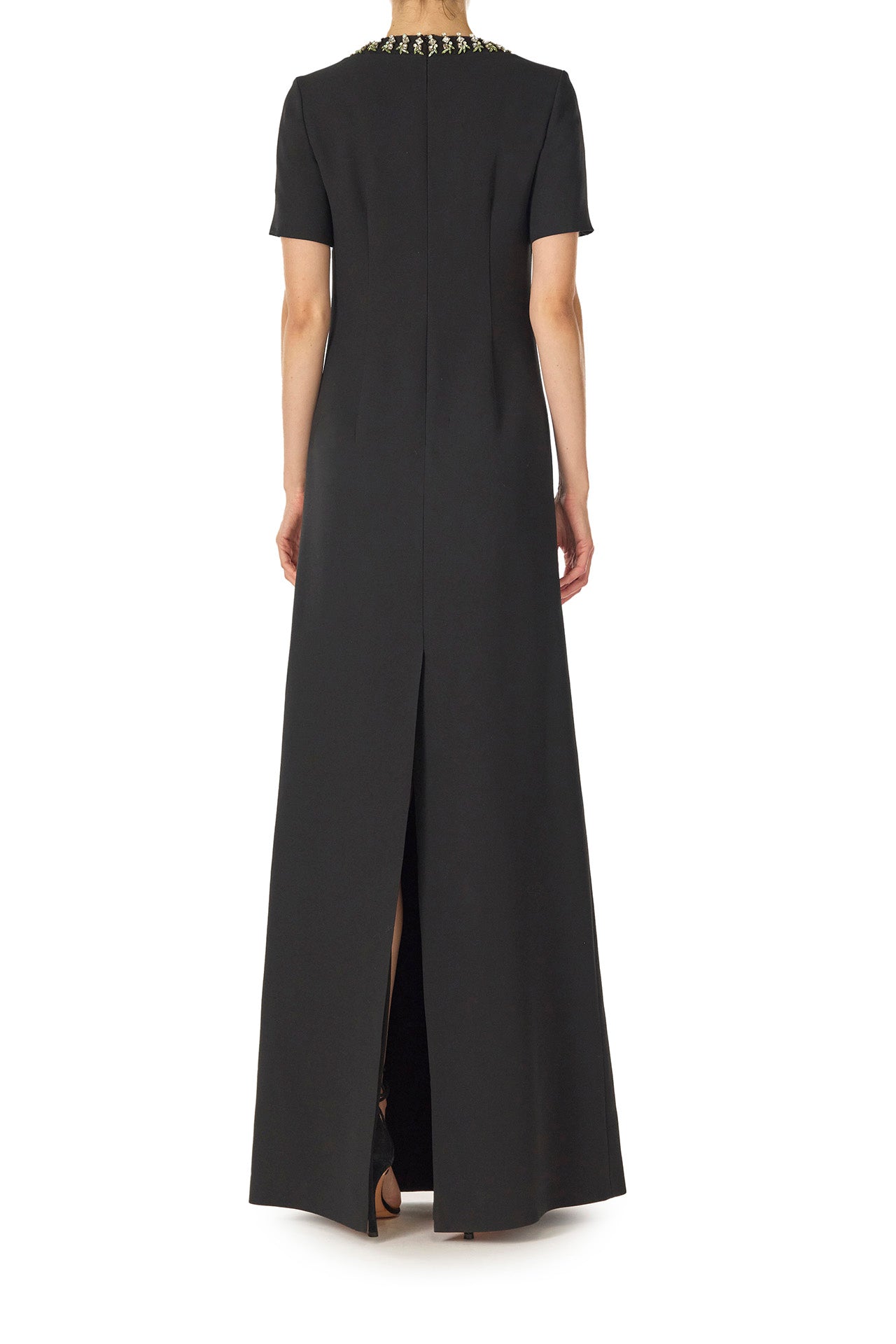 Jeweled Neck Dress