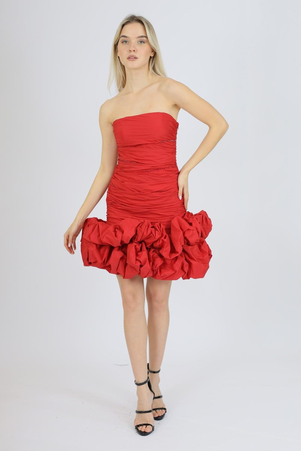 Ruffled Mini Dress