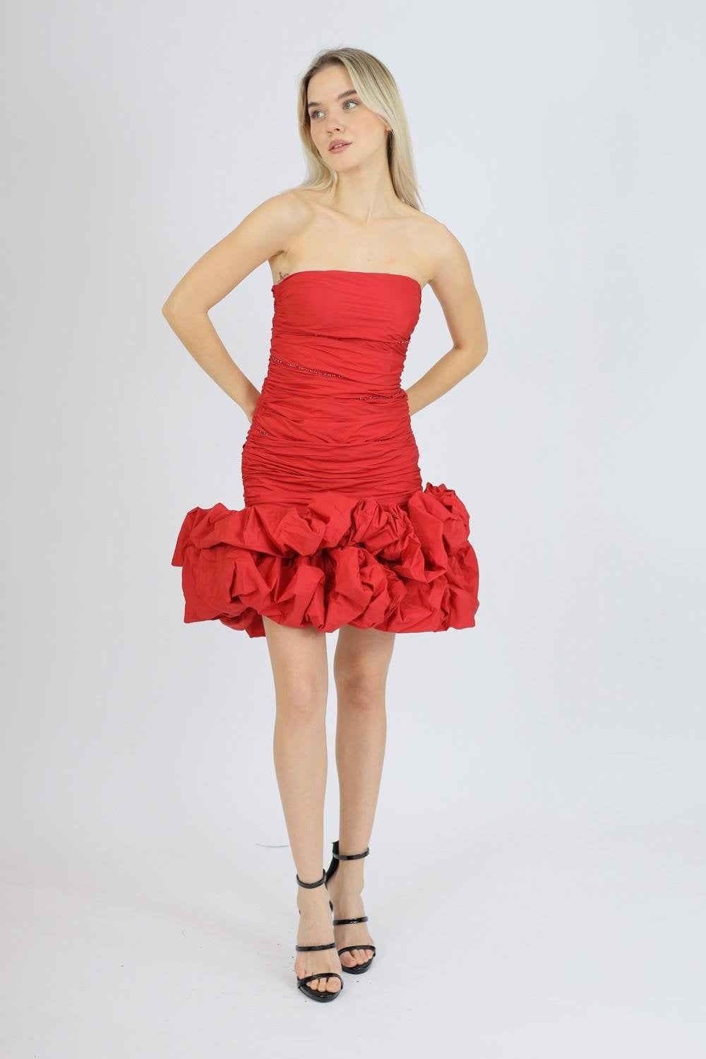 Ruffled Mini Dress