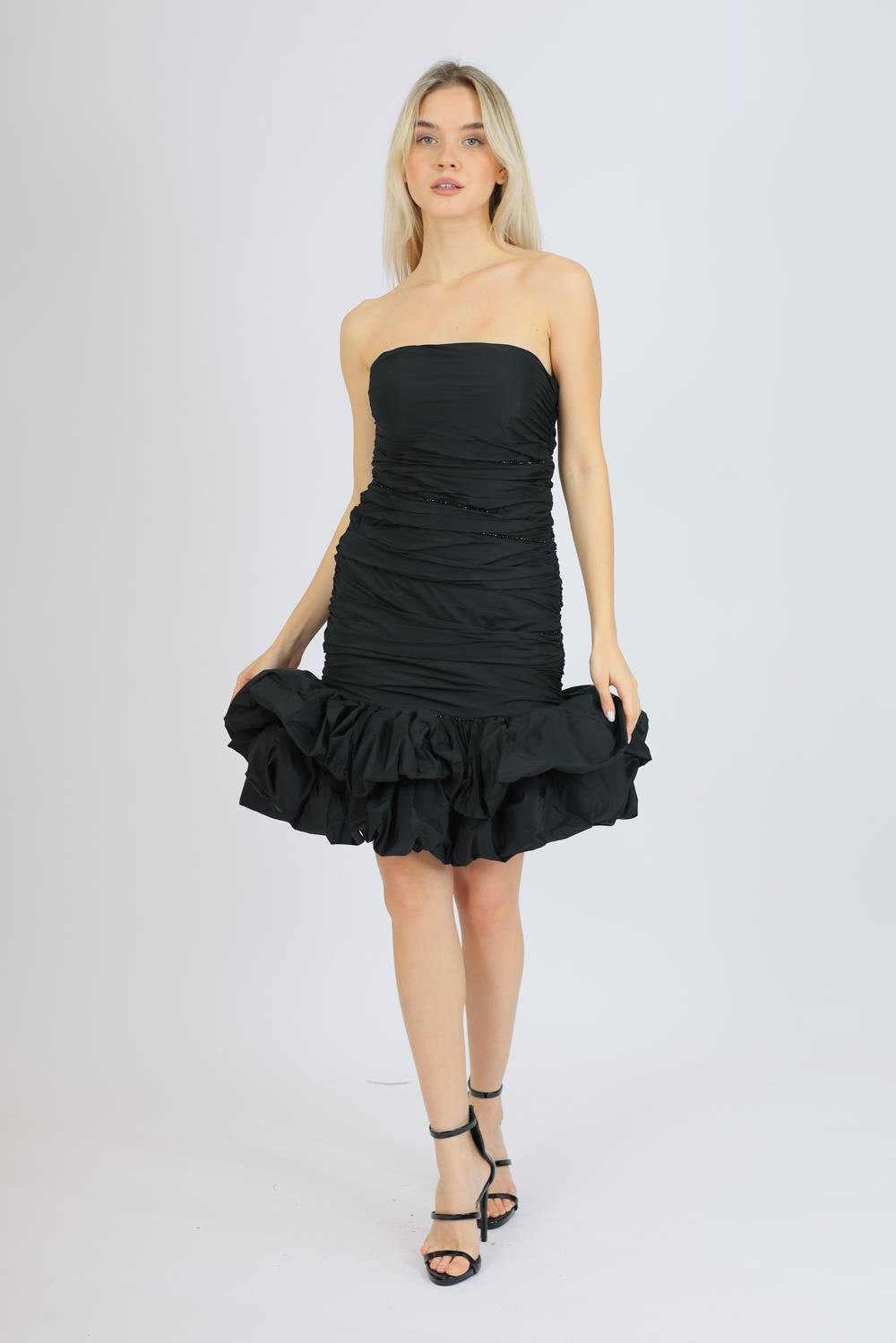 Ruffled Mini Dress