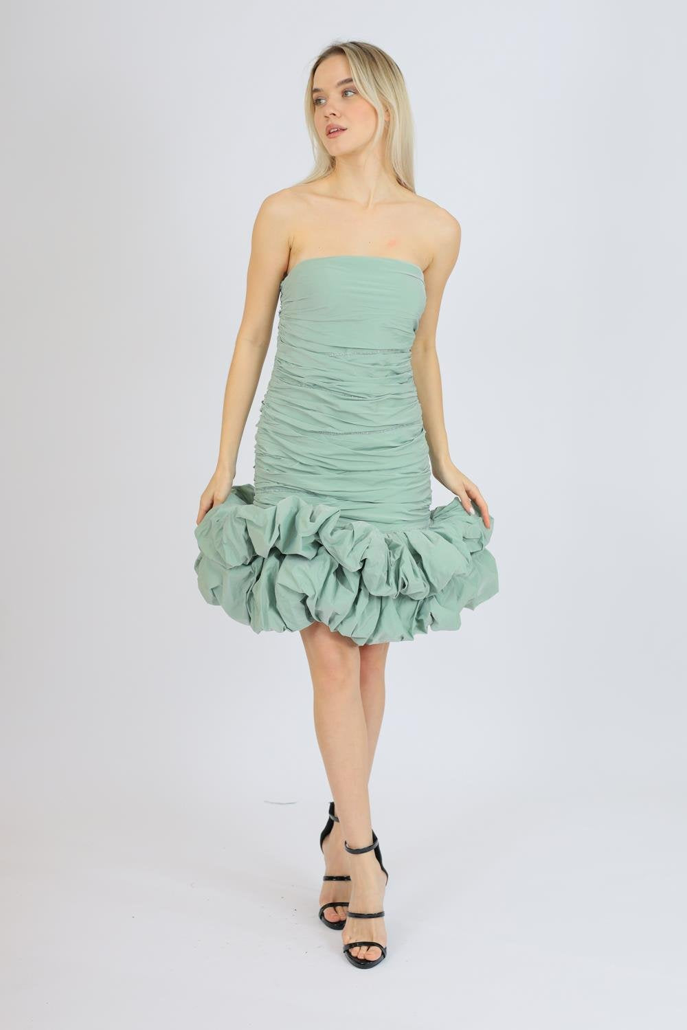 Ruffled Mini Dress