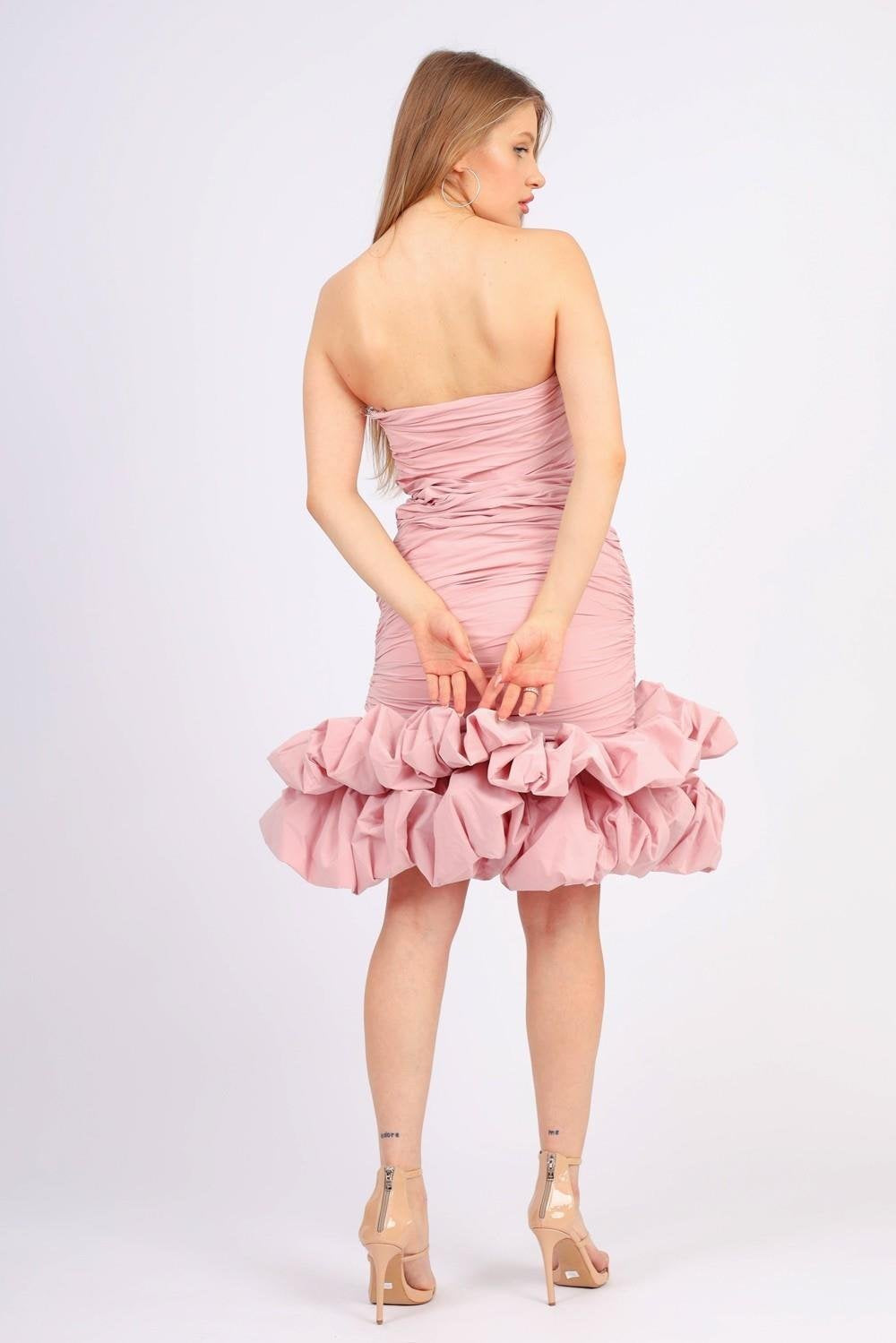 Ruffled Mini Dress