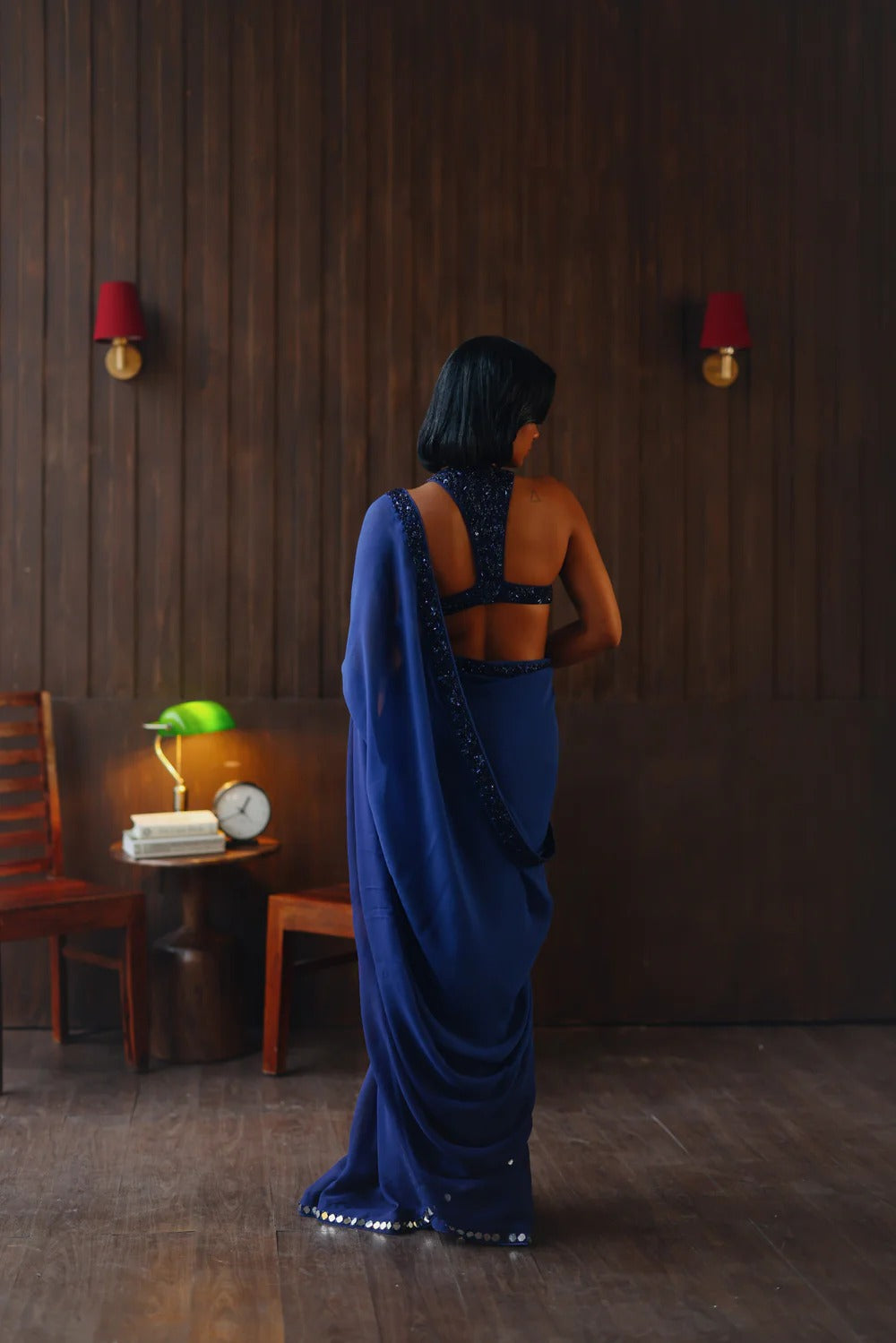 Midnight Muse Saree