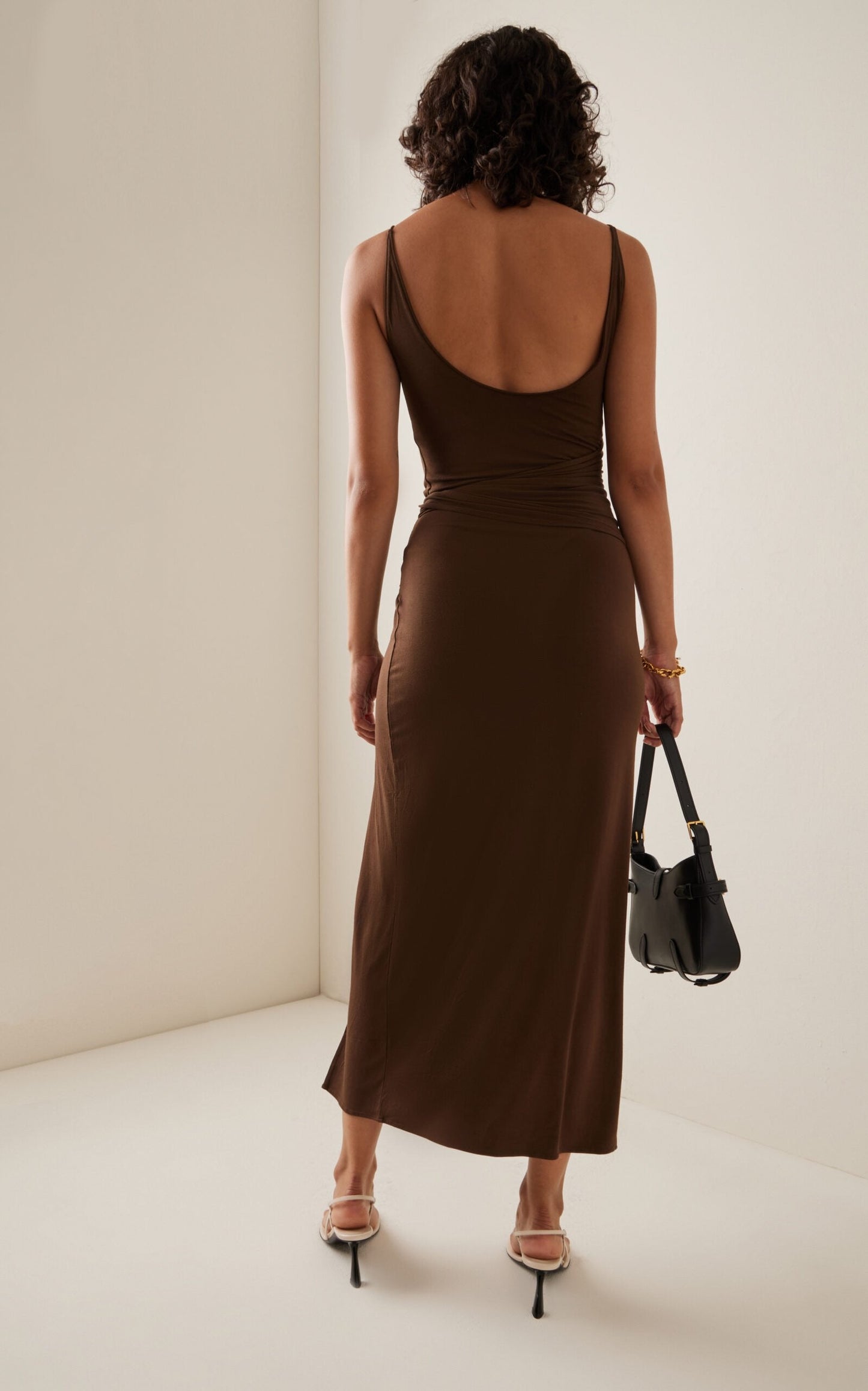 Gathered Midi Dress