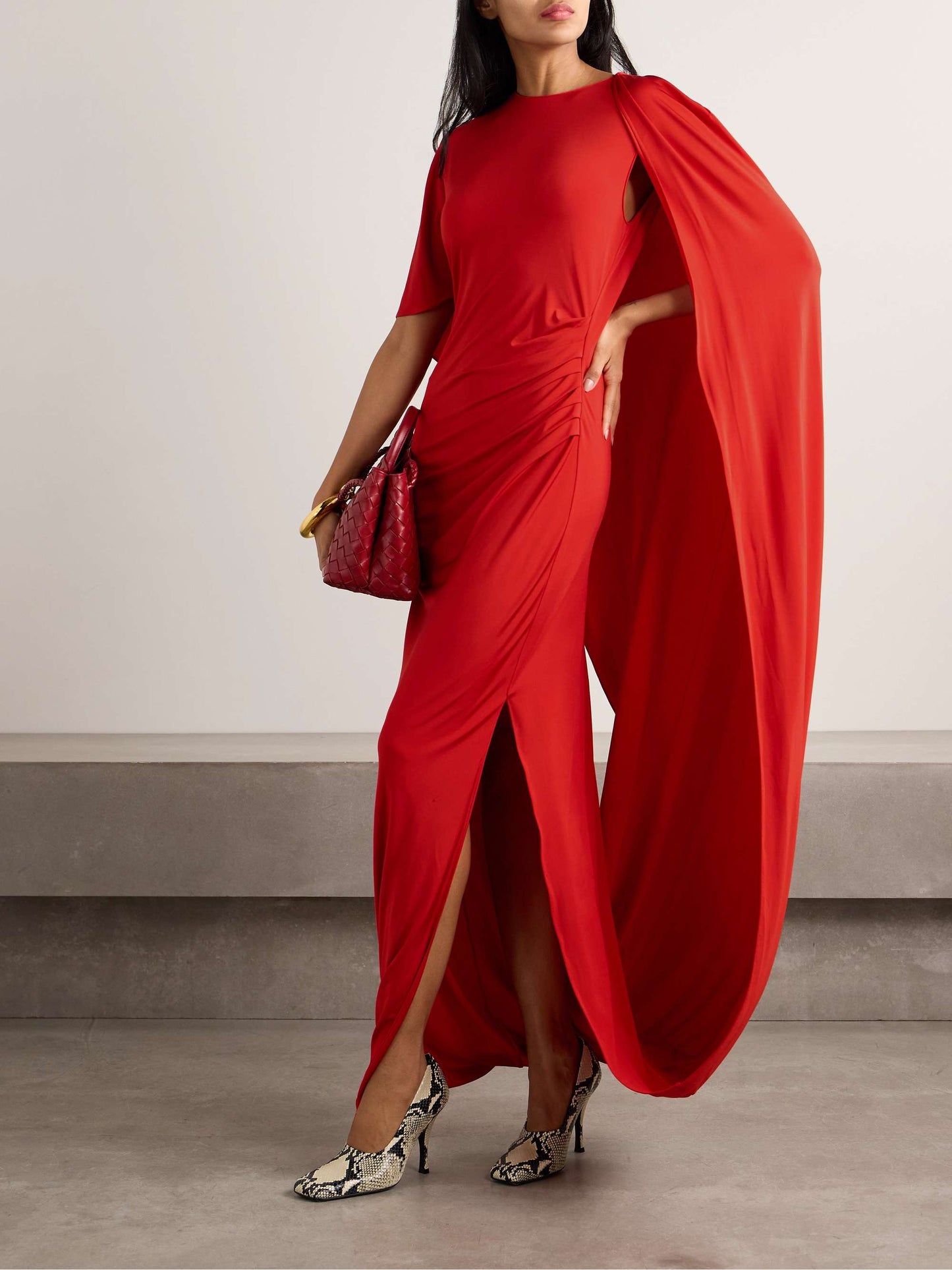 Stella Cape-Effect Dress